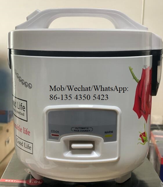 Cylinder Rice Cooker with Durable Printed Metal Body 1 Touch Easy Operation