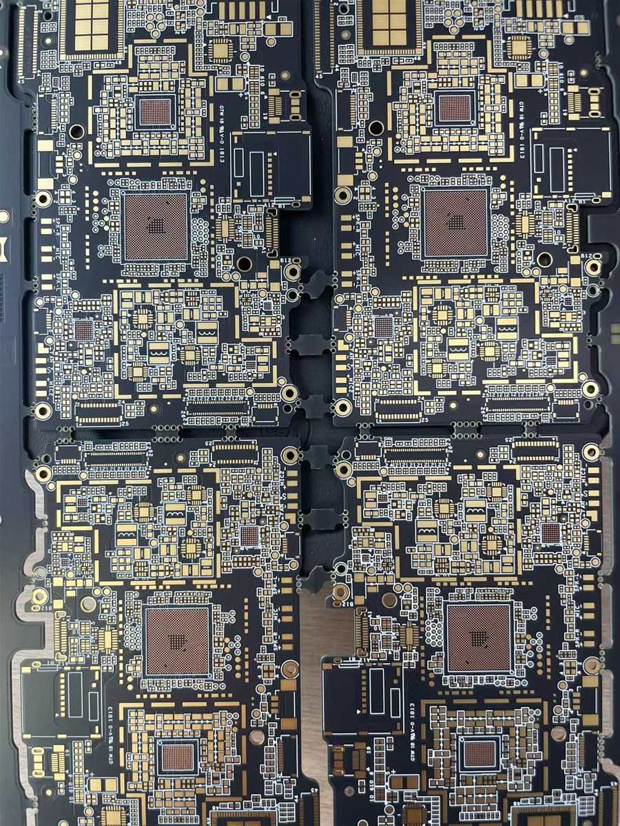 second order HDI for lens with ENIG surface finish and 8 layers 08mm board thickness
