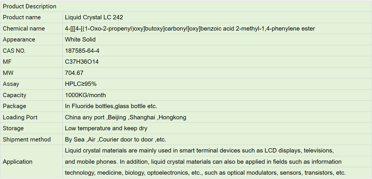 LC242 Liquid Crystal Monomer LC242 187585644