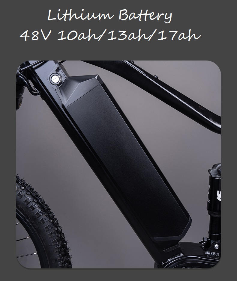 Full suspension 48V10ah 275 inch mid motor 48V1000W 11 speed Aluminium Alloy Electric Mountain Bike