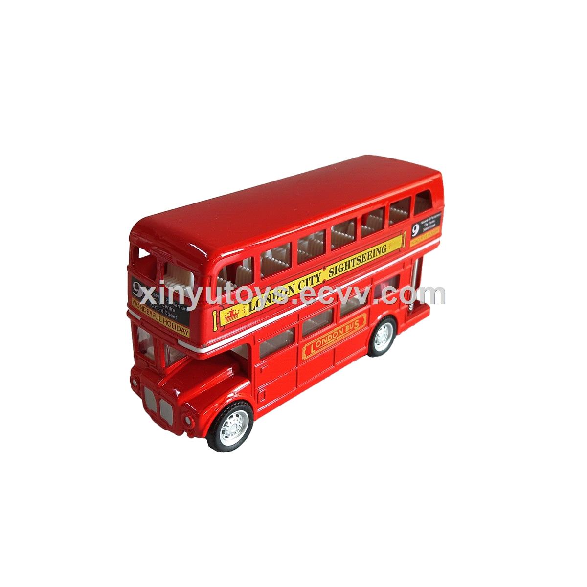 Xinyu 164 Scale Diecast Toys London Bus Taxi Vehicle