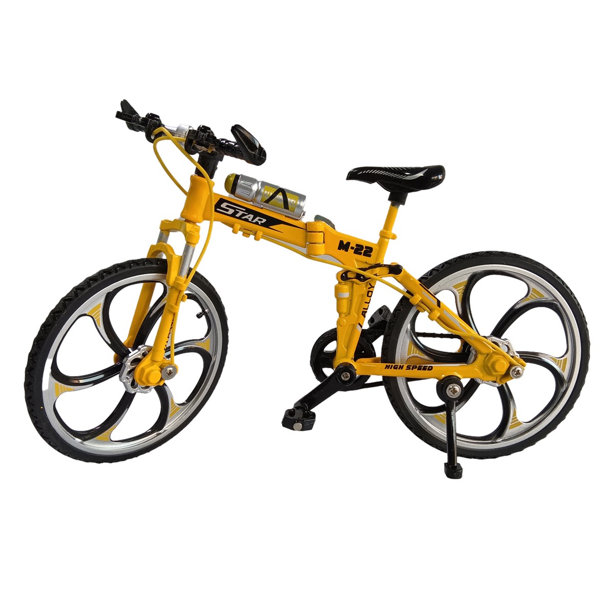 18 Scale Diecast Metal Stimulated Bicycle Kid Alloy Toys Folding Bike Model