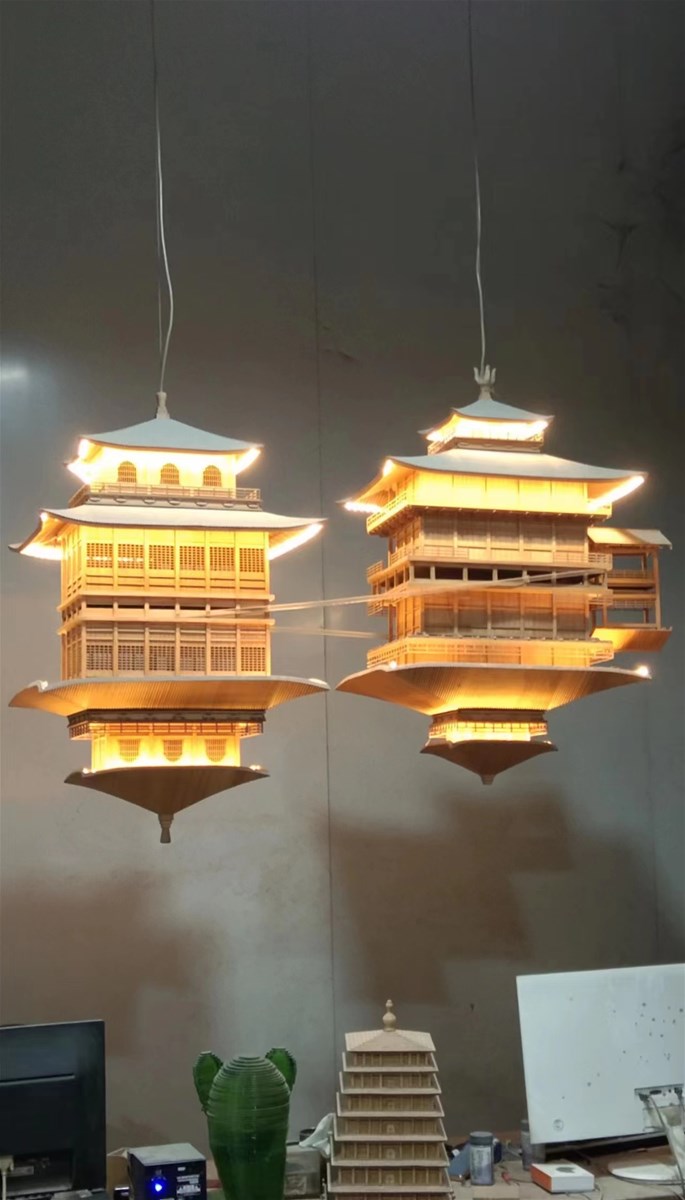 customized hotel house7offie indoor ornamentchinese arcient building artwork