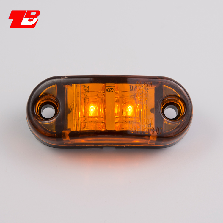 Emark Certified 25 Oval LED Side Marker and Clearance Lamp for Truck Trailer Lorry Van