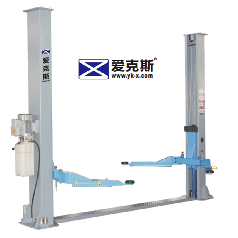 Factory Price Cylinder Floor Plate Two post Lift for low ceiling shop
