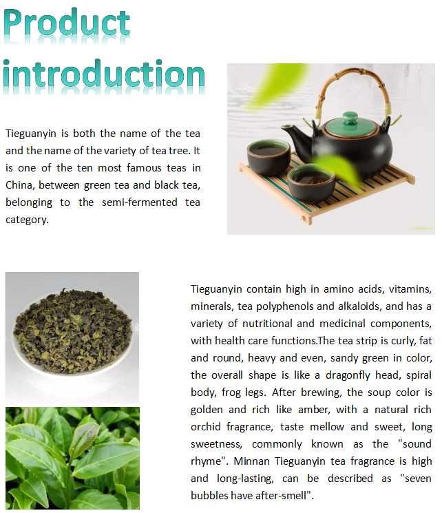 Feng Yan Premium Oolong TeaTie Guan Yin Anxitea raw materialswellness and healthplease email us for detail