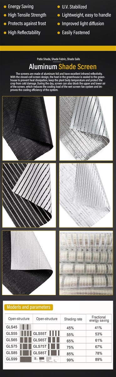 HDPE Shading Silver Aluminum Foil Shade Net For Flower Planting