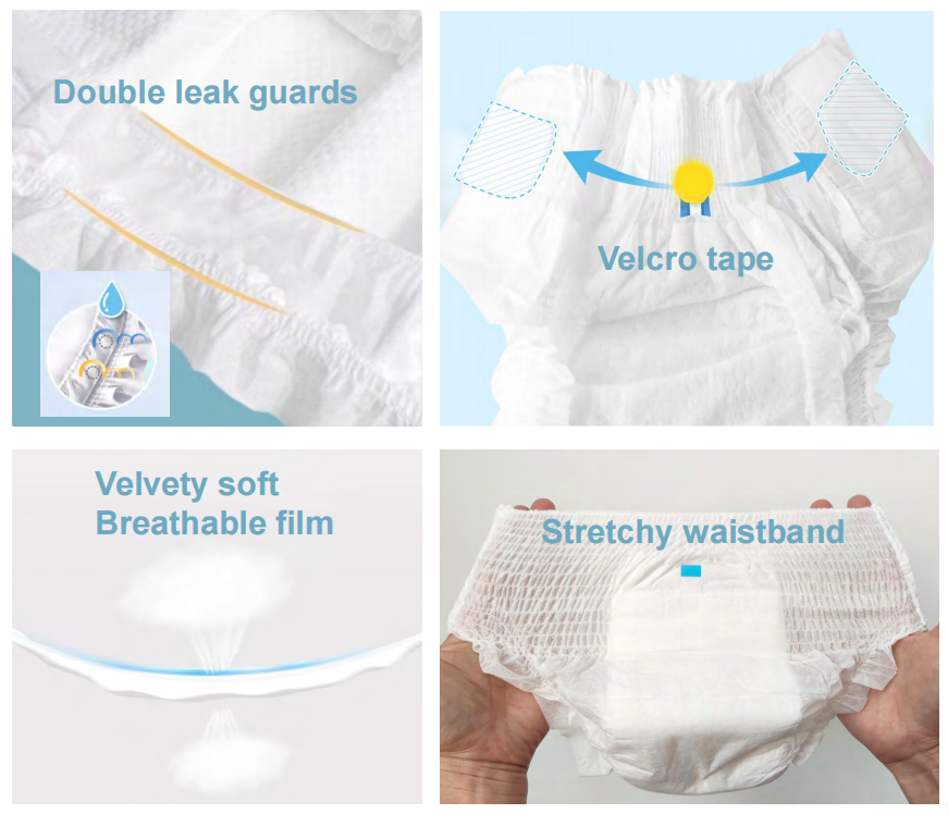 OEM Baby Products Absorb Disposable Baby Diapers