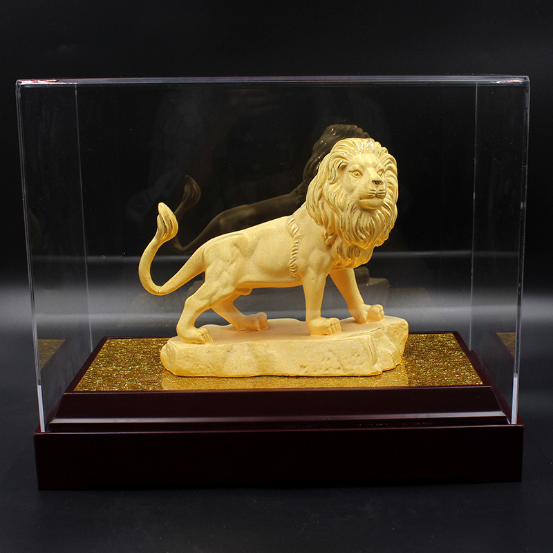 Velvet Sand Gold Crafts Mighty Lion