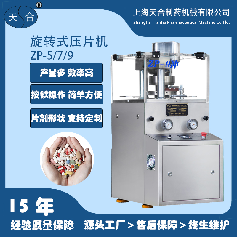 ZP9 Pill Press Camphor Paracetamol Tablet Making Rotary Tablet Press Machine