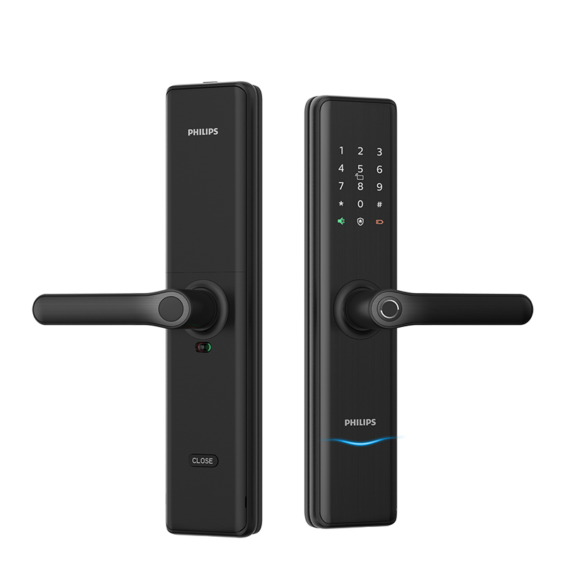 Philips Electronic Digital Biometric Fingerprint Push Pull Smart Lock Tuya Automatic 3D Face Recognition Smart Door