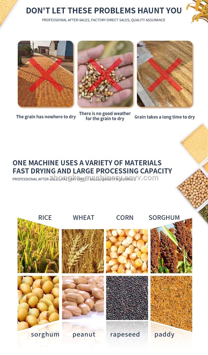 Factory Supply Cereal Grain Corn Rice Dryer Vertical Grain Dryer