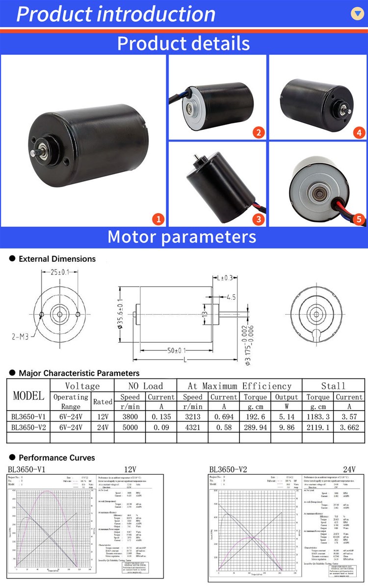 Brushless DC Motor Mini Micro Brushless Motor BLDC Manufacturer Customizable