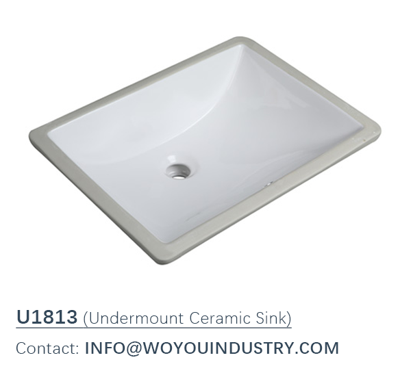 18x13Rectangle Undermount Ceramic Sinks