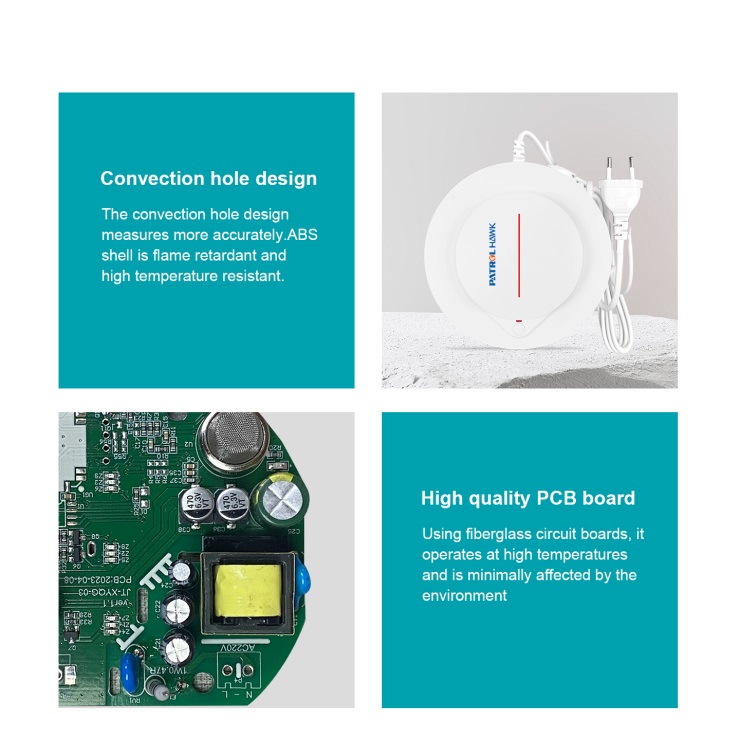 Gas Leakage Detector for Home Fire Alarm Lpg Gas Leak Sensor with Solenoid Valve and Manipulator
