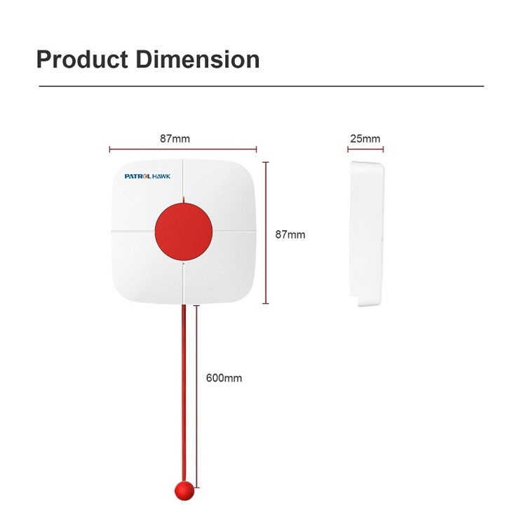 Wireless SOS Panic Button Alarm Button For Elderly Emergency Call APP Remote Controller