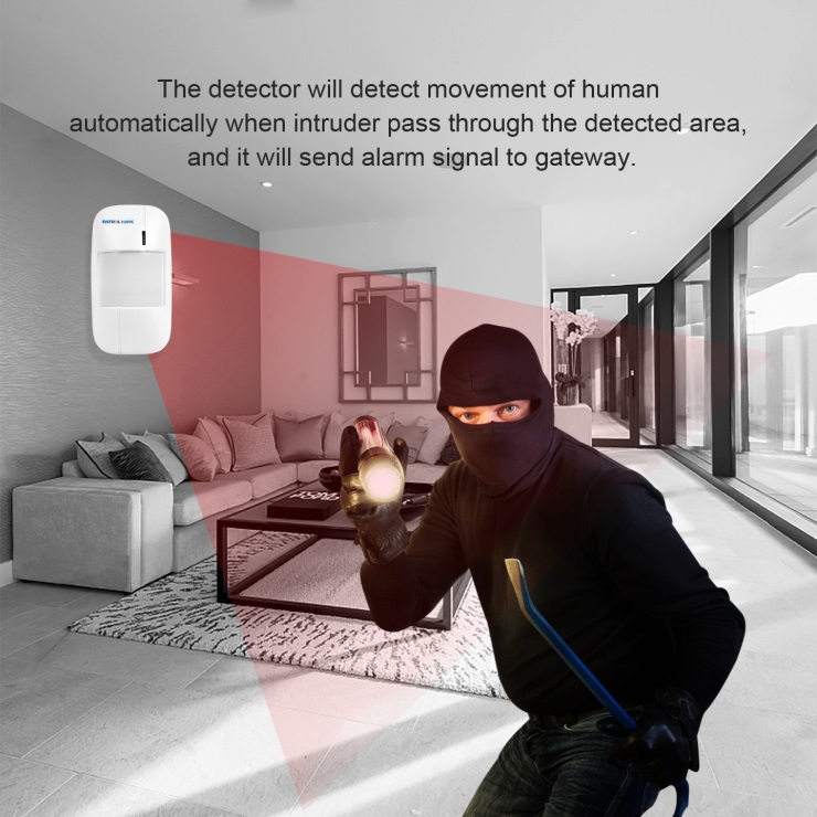 Wireless PIR Motion Sensor Human Body Sensor Infrared Detector Alarm For Intruder Alarm System