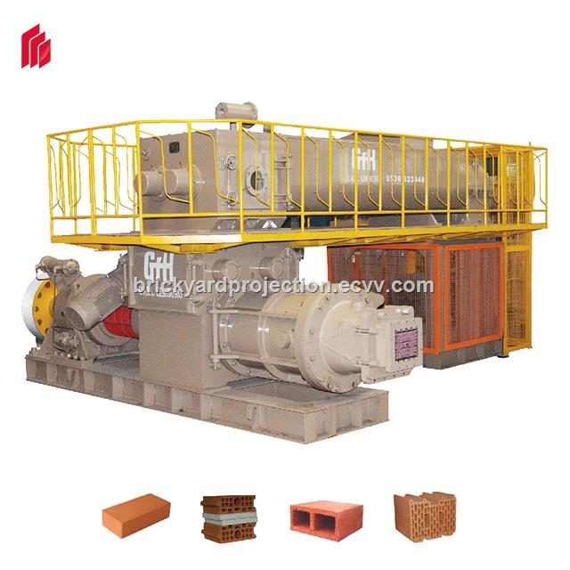 German technology clay brick making machine vacuum extruder