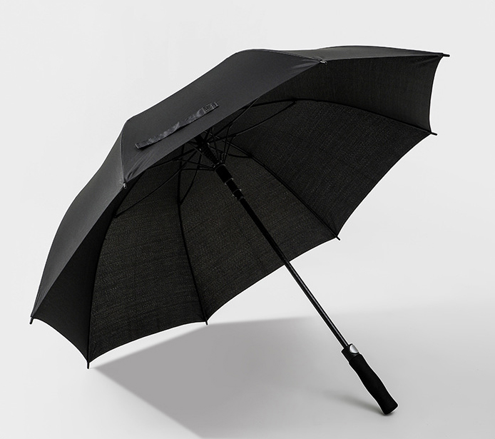 OEM Manufacturer straight 30 inch large windproof logo prints luxury rainy branded custom golf UV umbrella