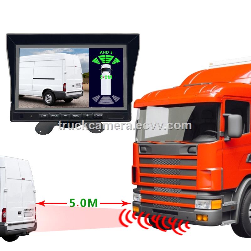 045m Detection Range Weatherproof Parking Sensor Radar Parking System With Reversing Camera For Heavy Duty Vehicle Bus