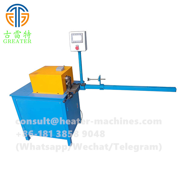Tube cutting machine for heating element