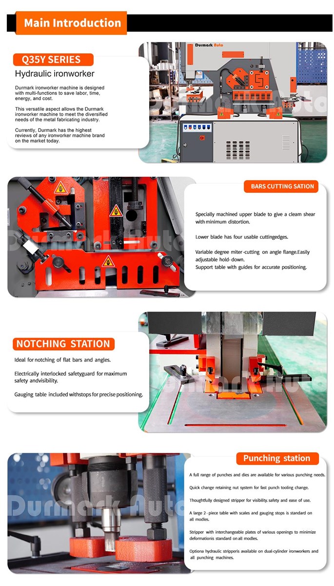 Q35y16 multifunctional Hydraulic Ironworker