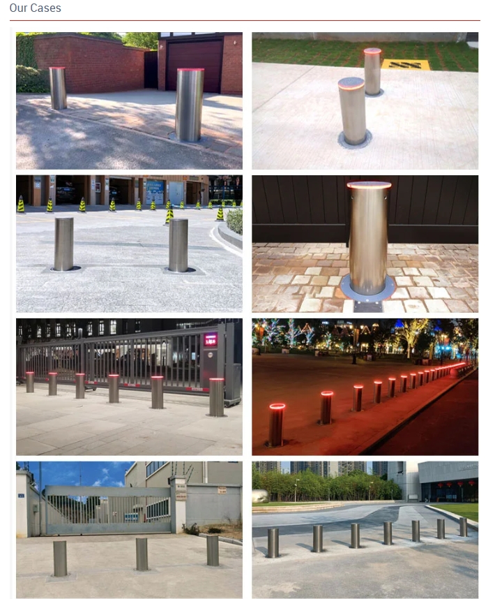 Traffic Safety Manual Bollard with Reflective Band for Pedestrian Zone Driveway Security Post Bollards