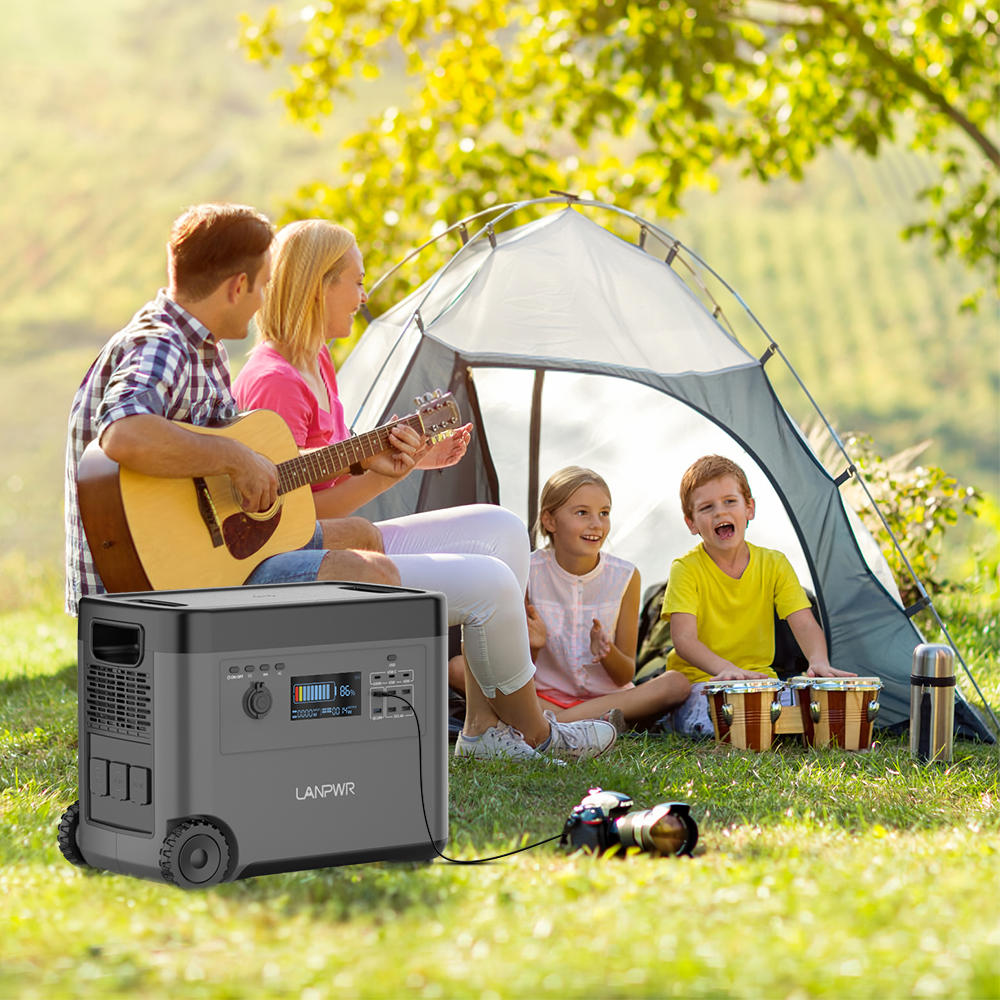 EU Stock 2160Wh Portable Energy Power Station 2500W Lithium Battery UPS Bank Generator for Home Outdoor Camping