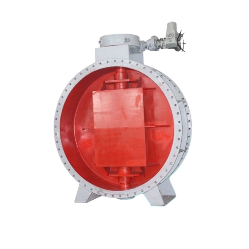 Large diameter Casting SingleEccentric Sealing Electric Ventilation Butterfly Valve