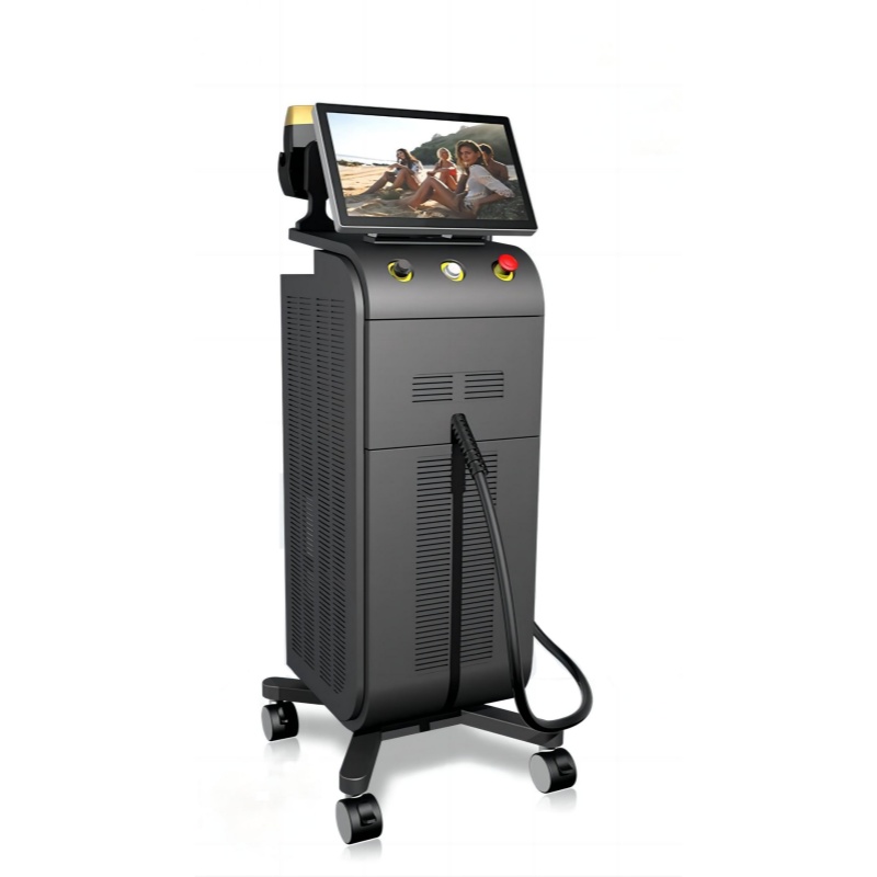 vertical 3 wavelength diode laser hair moval machine for sale