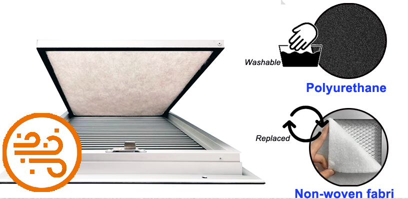 IP43IP65 selection dust filter louver for air cooling of outdoor energy equipment