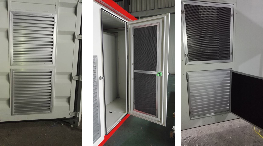 IP43IP65 selection dust filter louver for air cooling of outdoor energy equipment