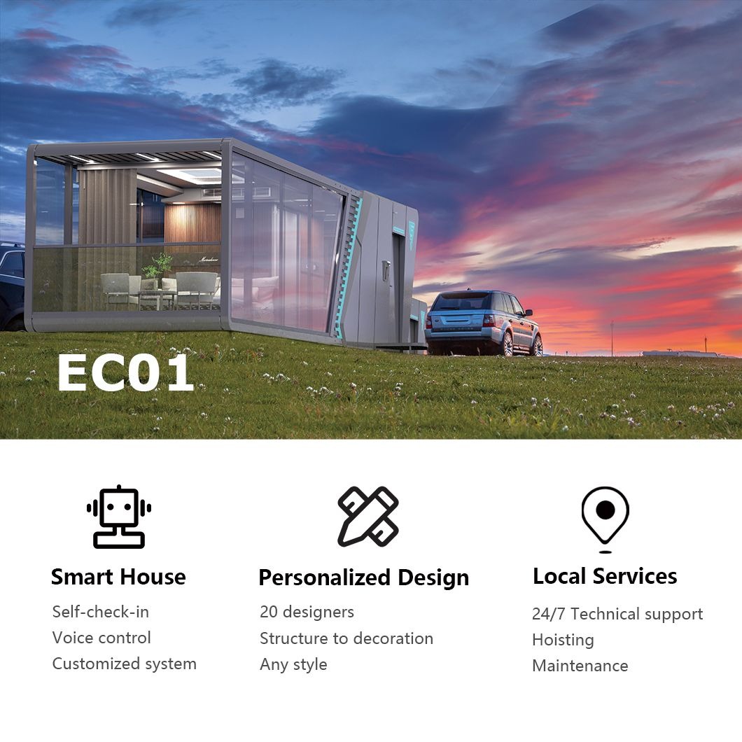 Factory Direct Sell Luxury Styles Prefab Capsule Luxury House Private Villa Made by China