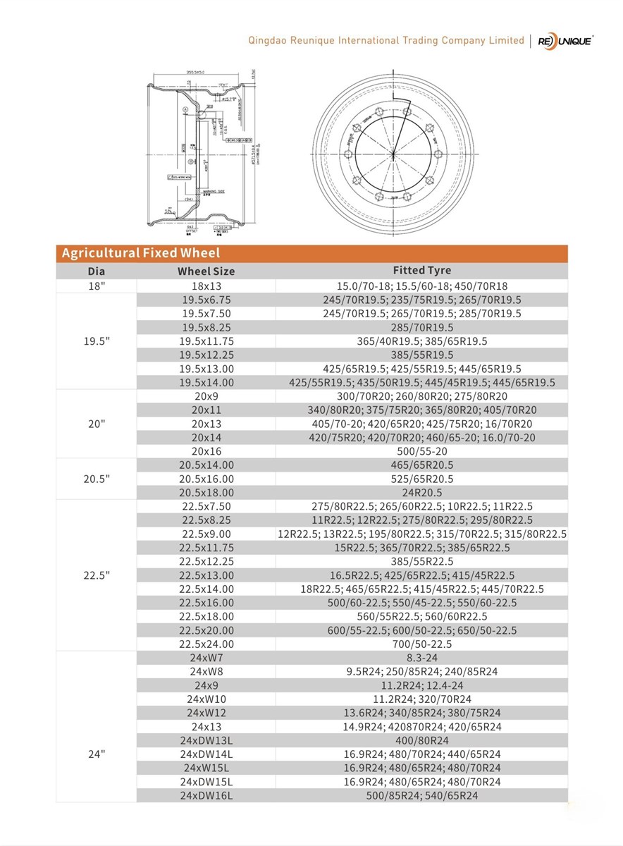 Agricultural Tyre Tractor Wheel Rim Farm Tyre China Wheel Rim