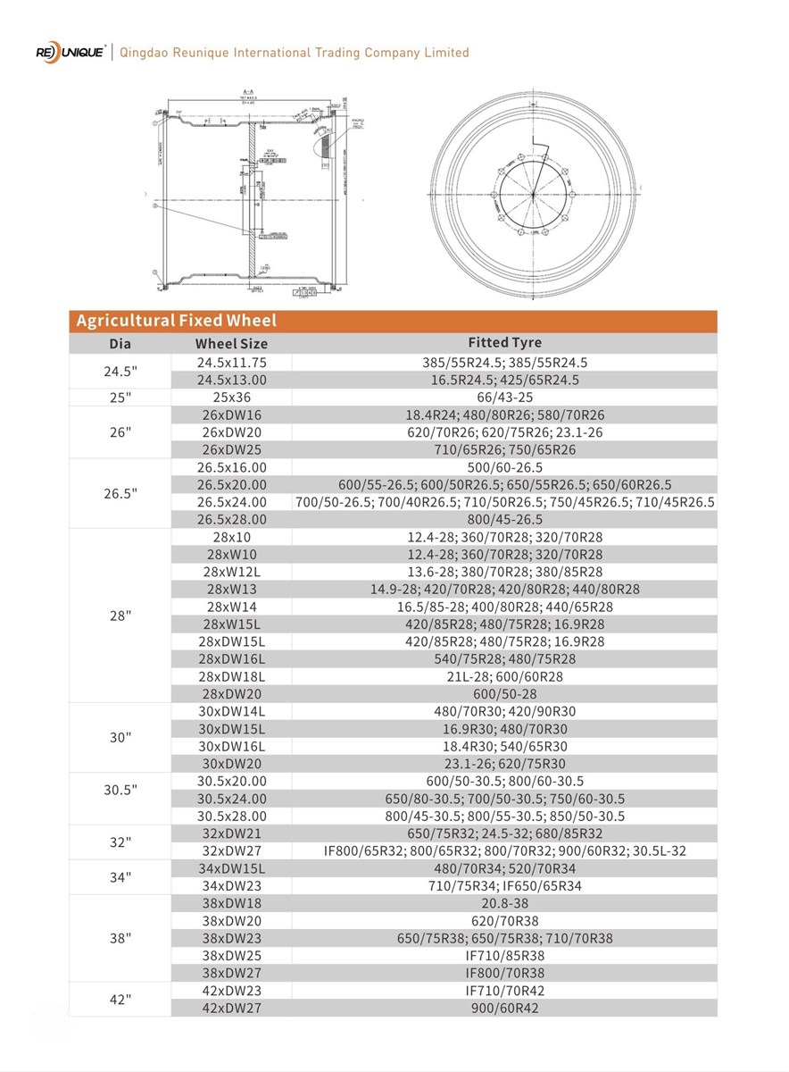 Agricultural Tyre Tractor Wheel Rim Farm Tyre China Wheel Rim