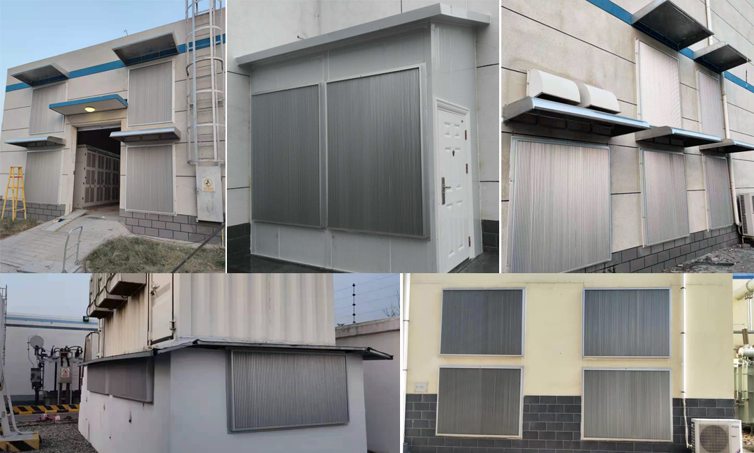 High protective louver for air vent of generator genset room