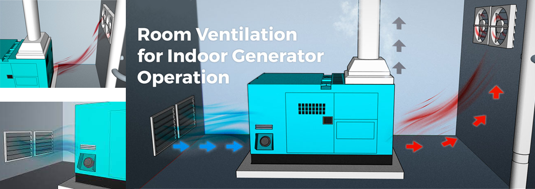 High protective louver for air vent of generator genset room