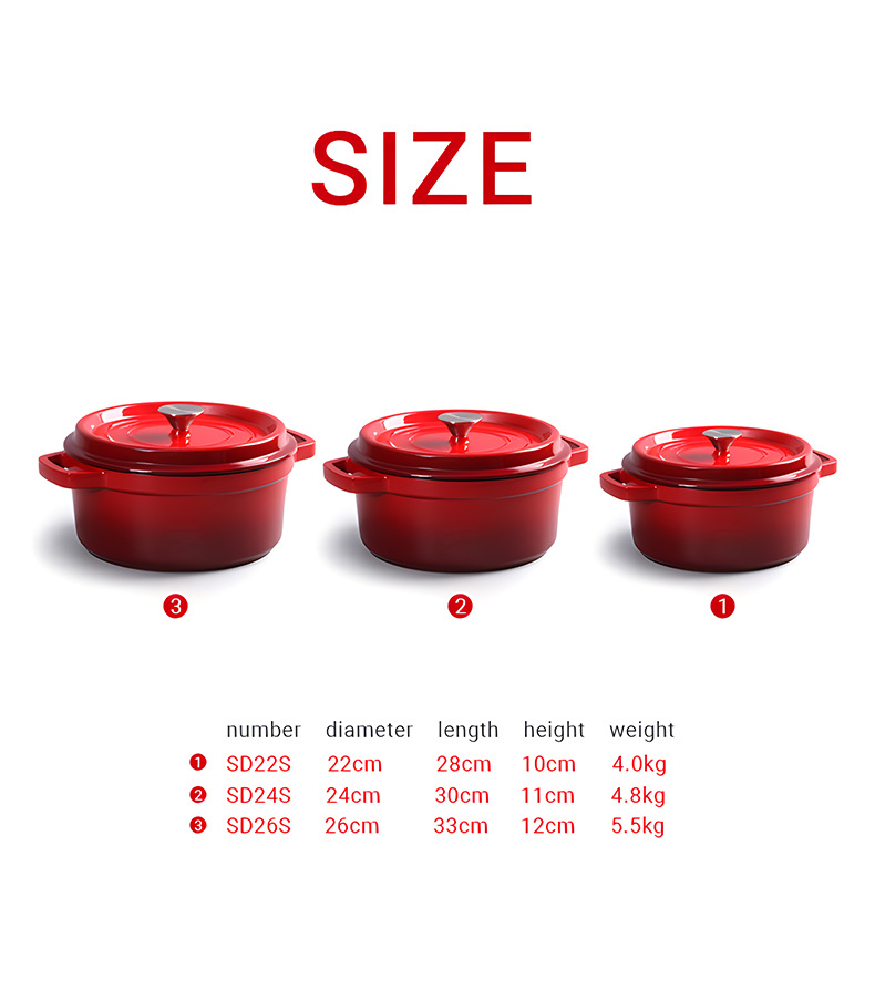 Dutch Ovens ceramic soup tureen for home use cast iron braising pot earthenware enamel nonstick pot gas cooking