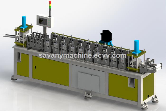 Auto fire damper blade roll forming machine curved and flat shutter slatfalse ceilings panel rolling productio line