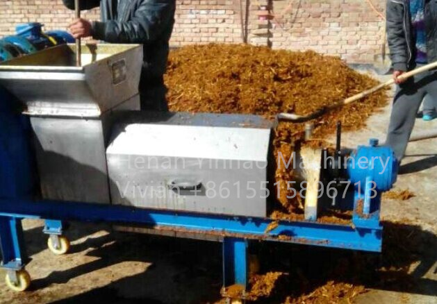 Industrial food waste dehydrator treatment equipment waste vegetable screw press cassava sludge dewatering machine
