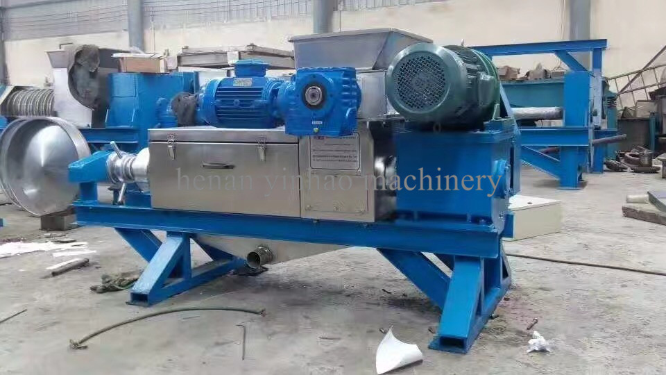 Industrial food waste dehydrator treatment equipment waste vegetable screw press cassava sludge dewatering machine