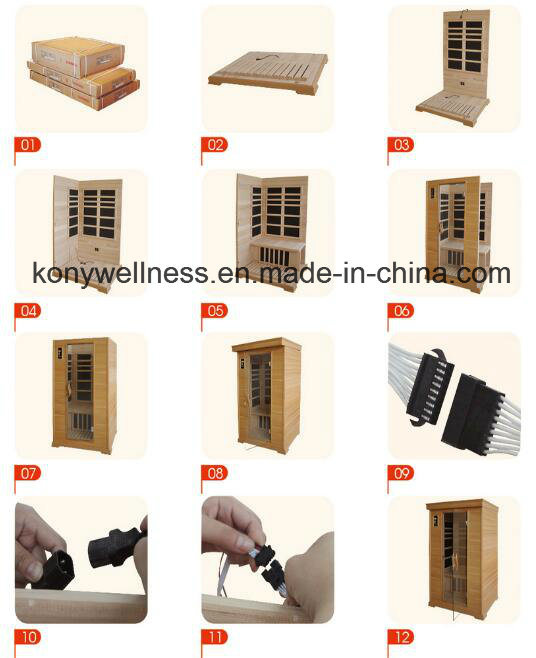 Far Infrared Sauna for Home Use or Commercial Use as Personal Care Hot Therapy Beauty Equipment