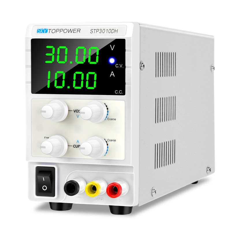 DC Power Supply Variable 30V 10A Adjustable Switching Regulated High Precision 4Digits LED Display for Electronic DIY