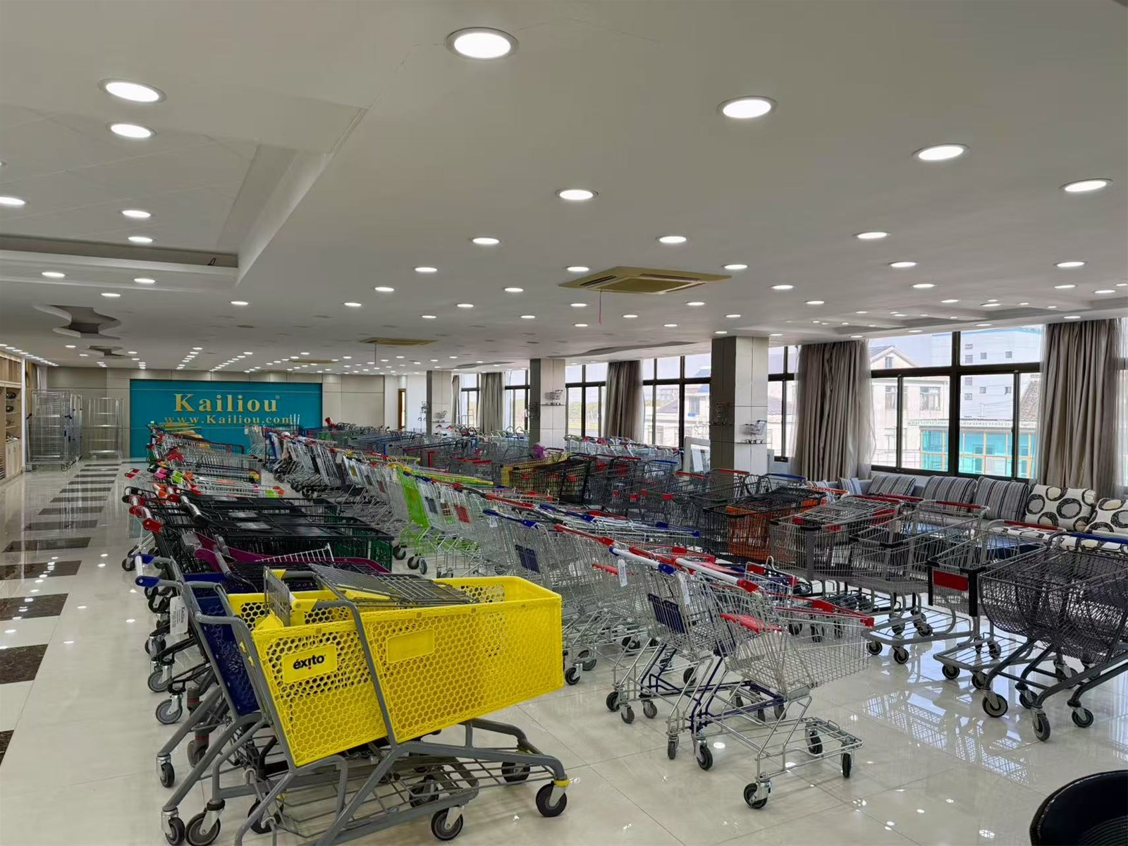 Factory Price Wholesale Metal Plastic Shopping Cart and Trolley CEGSSGSTUVROHSUKAS Certified OEM accepted Ma
