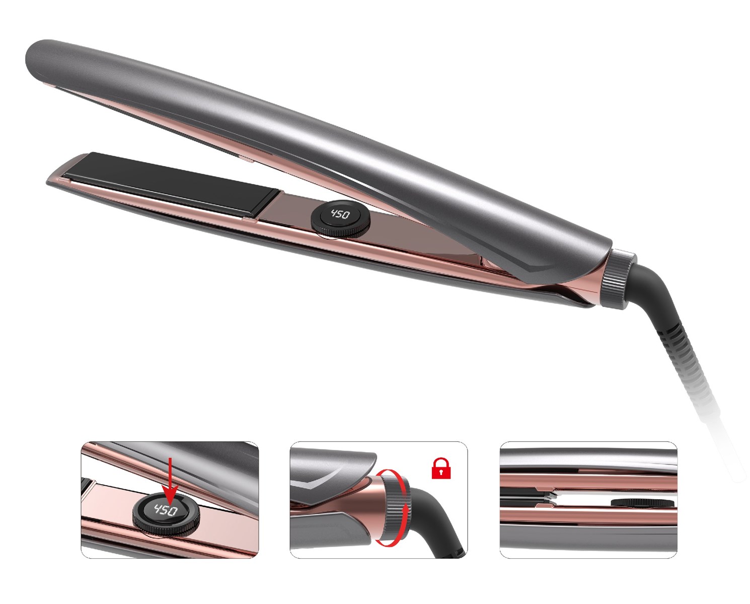 ODMOEM solutions for LM196 Professional Hair Straightener