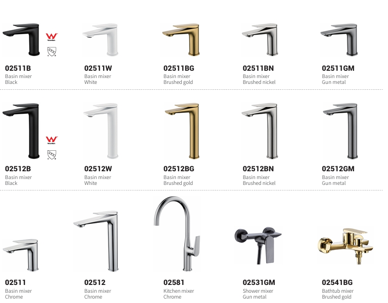 Design diversity sanitary and energysaving a variety of materials Bathroom faucet series