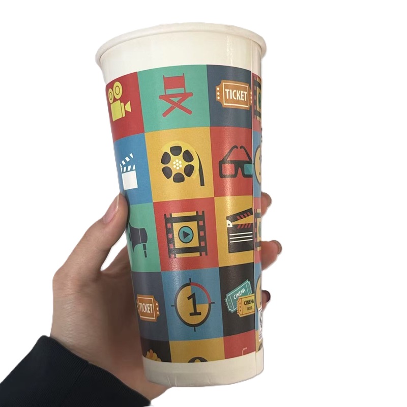 4oz8oz12oz PE Coated Paper Cup Custom Logo Disposable Hot Drink Cups Single Wall Wholesale