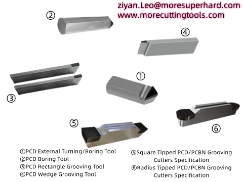 PCD Grooving Tool for Pistons Suitable for general and optimized final machining