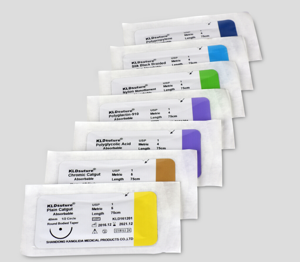 Polydioxanonesuture with needle