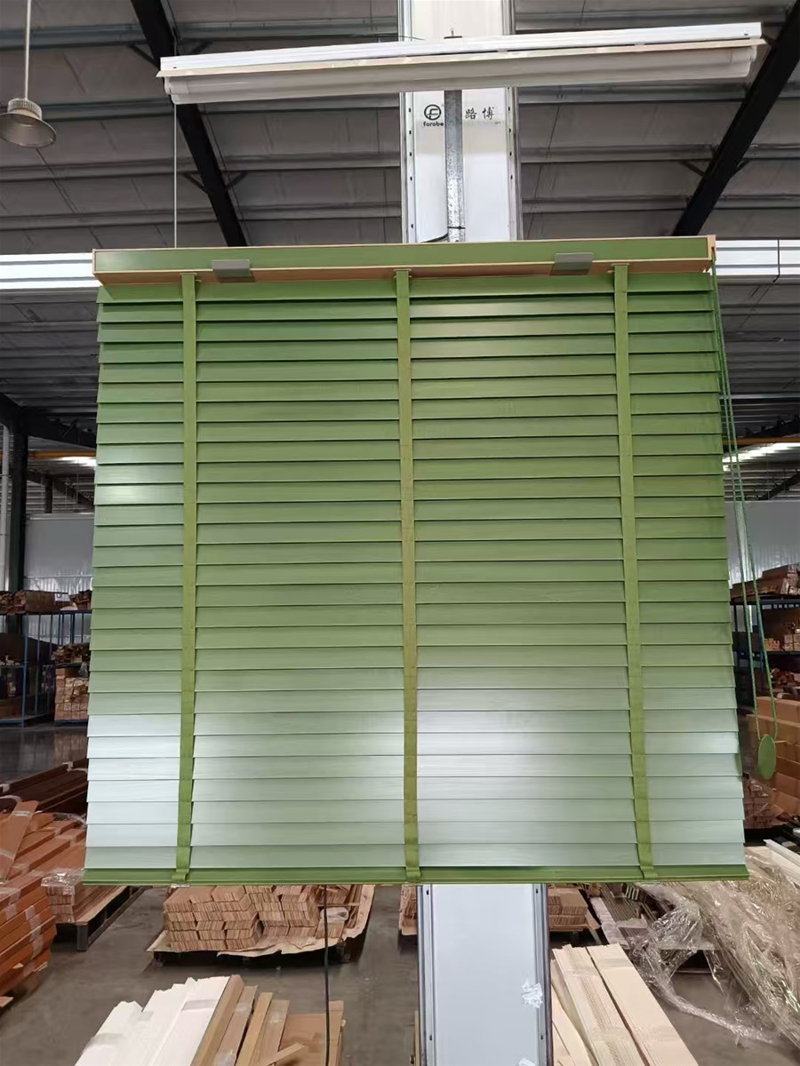 50mm Basswood Venetina Blinds with manual pull cord control